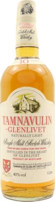 Tamnavulin 10yo Naturally Light 40% 1000ml