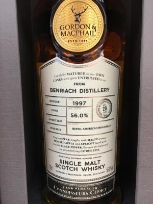 BenRiach 1997 GM Refill American Hogshead #169803 56% 700ml