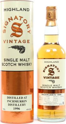 Inchmurrin 1996 SV Vintage Collection 19yo Refill Butt #33 43% 700ml