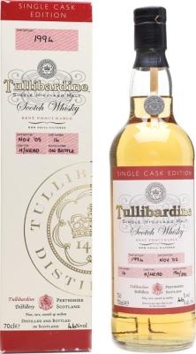 Tullibardine 1994 Single Cask Edition for InterWhisky 2005 #16 46% 700ml