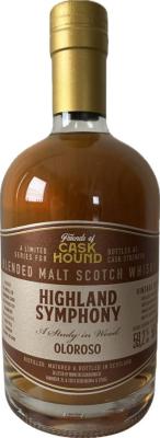 Highland Symphony 2013 TCaH Friends of Caskhound Bourbon + Finish 10 month 1st Fill Oloroso 59.2% 500ml