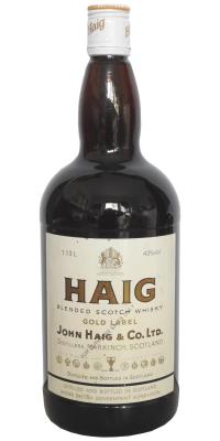 Haig Gold Label Blended Scotch Whisky Duty free sales only 43% 1130ml