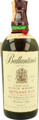 Ballantine's 30yo Very Old Blended Scotch Whisky 21 Brands New York 43% 750ml