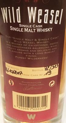 Wild Weasel Single Cask #19 46% 700ml