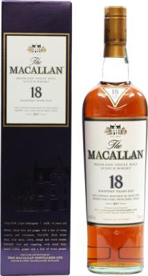 Macallan 18yo Sherry Casks 43% 700ml