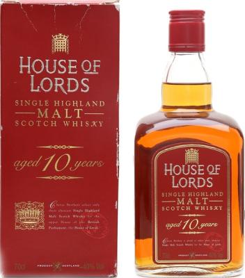 House of Lords 10yo Single Highland Malt Scotch Whisky 40% 700ml
