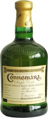 Connemara 2001 Single Cask 8yo K01/10 1196 (part) Limburg 59.2% 700ml