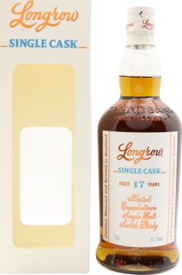 Longrow Peated Campbeltown Single Malt Scotch Whisky Single Cask 25th Anniversary 17yo Fresh Sherry Hogshead 51.1% 700ml