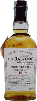 Balvenie 15yo Single Barrel Traditional Oak Cask #6303 47.8% 700ml