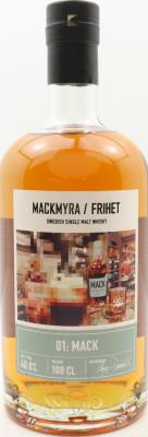 Mackmyra 01: MACK Frihet Series 40% 1000ml