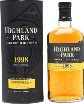 Highland Park 1998 for Global Travel Retail 40% 1000ml