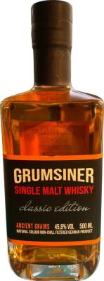 Grumsiner Single Malt Whisky Classic Edition american oak finished in sherry 45.8% 500ml