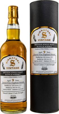 Strathmill 2013 SV Natural Colour Cask Strength Charred Wine Hogshead Kirsch Import 62.7% 700ml