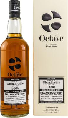 Glenallachie 2008 DT Oak cask and Octave finish 55.5% 700ml