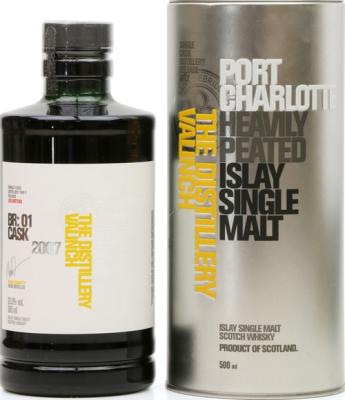 Port Charlotte BR: 01 2007 The Distillery Valinch 2nd Fill Brunello Wine Cask #1743 62.8% 500ml