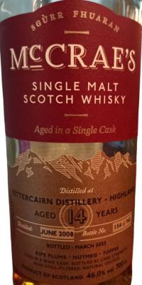 Fettercairn 2008 HL McCrae's Wine cask 46% 700ml