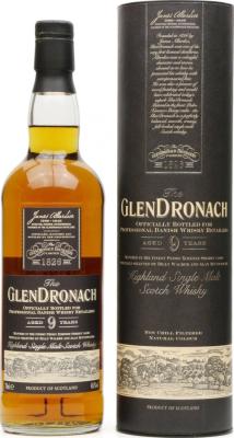Glendronach 9yo Pedro Ximenez Sherry Casks Professional Danish Whisky Retailers 48% 700ml