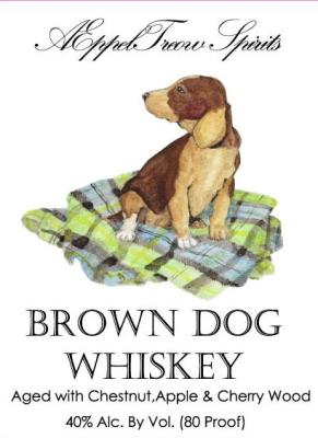 AEppelTreow Brown Dog Whisky Chestnut Apple & Cherry Wood 40% 750ml