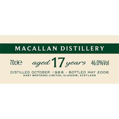 Macallan 1988 HB Finest Collection American Oak 46% 700ml