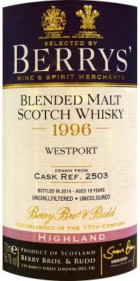 Westport 1996 BR #2503 56.7% 700ml