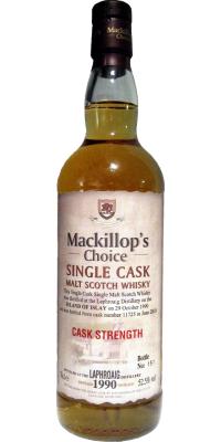 Laphroaig 1990 McC Single Cask Cask Strength Bourbon #11725 52.5% 700ml