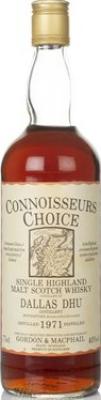 Dallas Dhu 1971 GM Connoisseurs Choice 40% 750ml