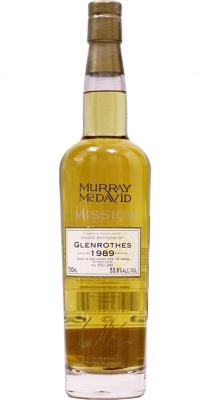 Glenrothes 1989 MM Mission Cask Strength Series Bourbon 53.6% 700ml