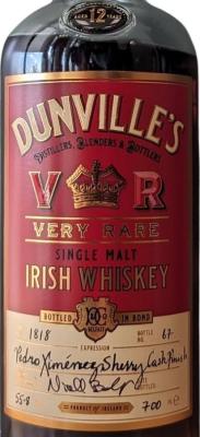 Dunville's 12yo Very Rare Single Malt 55.8% 700ml