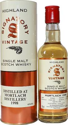 Mortlach 1998 SV Vintage Collection #1792 43% 350ml