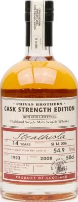Strathisla 1993 Chivas Brothers Cask Strength Edition Batch SI 14 006 54.9% 500ml