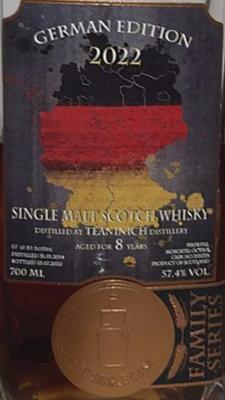 Teaninich 2014 TSCL German Edition 1st Fill Moscatel Octave Cask 57.4% 700ml