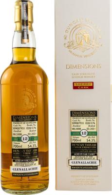 Glenallachie 2008 DT Sherry Cask #309007931 54.3% 700ml