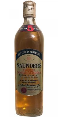 Saunders 5yo Blended Scotch Whisky 40% 750ml