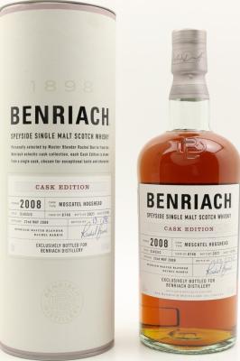 BenRiach 2008 Moscatel Hogshead Benriach Distillery Exclusive 57.4% 700ml