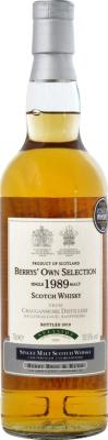 Cragganmore 1989 BR Berrys Own Selection #2880 53.5% 700ml