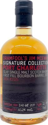 Port Charlotte 2011 Df Jim McEwan Signature Collection 6.2 1st fill Jack Daniels bourbon cask 60.2% 700ml