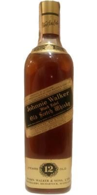 Johnnie Walker Black Label Wax & Vitale S.p.A. Genova 43% 750ml