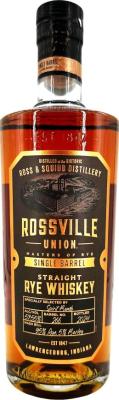Rossville Union Straight Rye Whisky Single Barrel Cask Strength SpiritBomb 57.55% 700ml