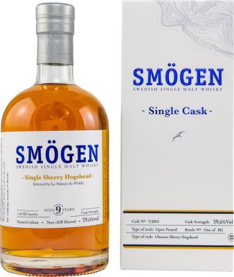 Smogen 2013 Single Cask 1st Fill Olorosso Sherry Selected by LMDW 59.6% 500ml