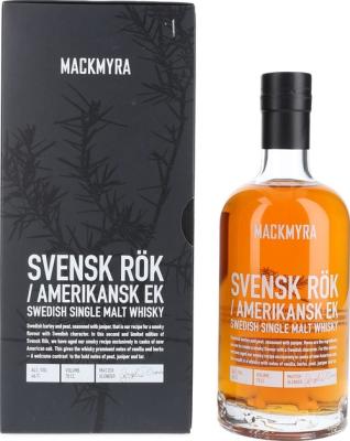 Mackmyra Svensk year Amerikansk Ek American Oak Cask 46.1% 700ml