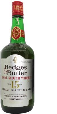 Hedges & Butler 15yo 43% 700ml