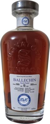 Ballechin 2005 SV Burgundy Hogshead SWC Israel 56% 700ml