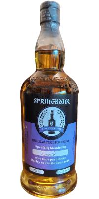 Springbank Barley to Bottle Tour 2022 Refill Sherry Refill Rum 1st Fill Sherry Dominik 53.6% 700ml