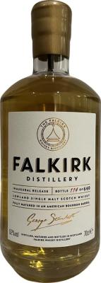 Falkirk Distillery 2020 Inaugural Release 1st Fill Bourbon 52% 700ml