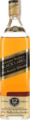 Johnnie Walker Black Label Extra Special Old Scotch Whisky Afersons S.A. Barcelona Madrid 40% 750ml