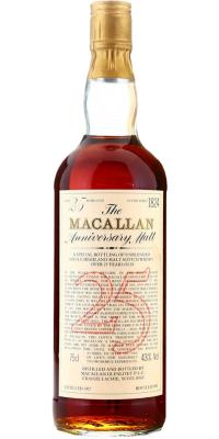 Macallan 1957 The Anniversary Malt Sherry Butt Premier Wine Merchants New York 43% 750ml