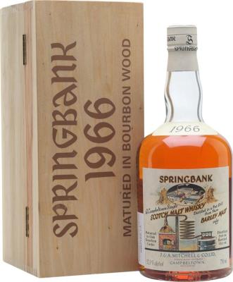 Springbank 1966 Local Barley 30yo Bourbon Oak Cask 52.3% 750ml