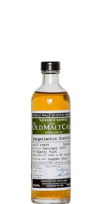 Craigellachie 2000 DL Advance Sample for the Old Malt Cask Sherry Butt 50% 200ml