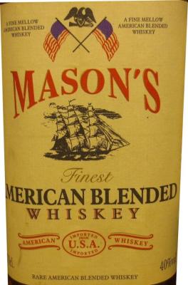 Mason's Finest American Blended Whisky 40% Spirit Radar