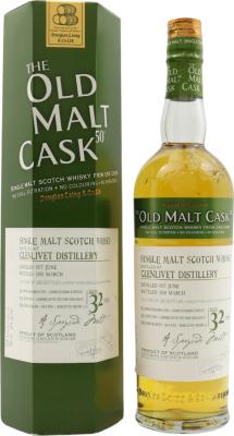 Glenlivet 1977 DL Old Malt Cask 32yo Refill Hogshead 50% 700ml